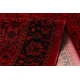 ORIENT 5125 Teppich burgund / schwarz Rahmen, klassisch, Ornament, mit Fransen
