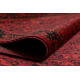 ORIENT 5125 Teppich burgund / schwarz Rahmen, klassisch, Ornament, mit Fransen