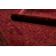 ORIENT 5125 carpet burgundy / black Frame, classic, ornament, with fringes