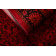 ORIENT 5125 covor visiniu / negru Cadru, clasic, ornament, cu franjuri