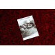ORIENT 5125 carpet burgundy / black Frame, classic, ornament, with fringes