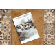 Runner anti-slip MURCIA LISBON TILES Frame gum red 80cm