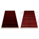 Tapete ORIENT 5132 bordeaux / preto Oriental, com franjas