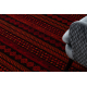 Tapete ORIENT 5132 bordeaux / preto Oriental, com franjas