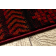 Tapete ORIENT 5132 bordeaux / preto Oriental, com franjas