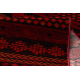Tapete ORIENT 5132 bordeaux / preto Oriental, com franjas