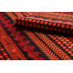 Tapete ORIENT 5132 bordeaux / preto Oriental, com franjas