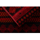 Tapete ORIENT 5132 bordeaux / preto Oriental, com franjas