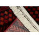 ORIENT 5132 teppe burgunder / svart Orientalsk, med frynser