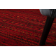ORIENT 5820 carpet burgundy / black Oriental, stripes with fringes