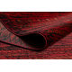 ORIENT 5820 Teppich burgund / schwarz Orientalisch, Streifen mit Fransen