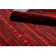 ORIENT 5820 Teppich burgund / schwarz Orientalisch, Streifen mit Fransen