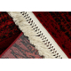 ORIENT 5820 Teppich burgund / schwarz Orientalisch, Streifen mit Fransen