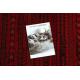 ORIENT 5820 carpet burgundy / black Oriental, stripes with fringes