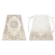 Tapis ALLURE 1961 Ornement, cadre - Structurel, élégant, glamour crème / or