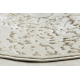 Tapis ALLURE 1961 Ornement, cadre - Structurel, élégant, glamour crème / or