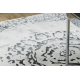 Tappeto ALLURE 1961 Ornamento, telaio - Strutturale, elegante, glamour bianca / grigio