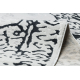 Tappeto ALLURE 1961 Ornamento, telaio - Strutturale, elegante, glamour bianca / grigio