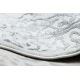 Tappeto ALLURE 1961 Ornamento, telaio - Strutturale, elegante, glamour bianca / grigio