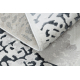Tappeto ALLURE 1961 Ornamento, telaio - Strutturale, elegante, glamour bianca / grigio