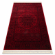 ORIENT 6039 Teppich burgund / schwarz Rahmen, Rosette, orientalisch, mit Fransen