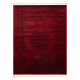 ORIENT 6039 Teppich burgund / schwarz Rahmen, Rosette, orientalisch, mit Fransen