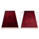 ORIENT 6039 Teppich burgund / schwarz Rahmen, Rosette, orientalisch, mit Fransen