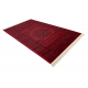 ORIENT 6039 Teppich burgund / schwarz Rahmen, Rosette, orientalisch, mit Fransen