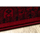 ORIENT 6039 Teppich burgund / schwarz Rahmen, Rosette, orientalisch, mit Fransen