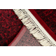ORIENT 6039 Teppich burgund / schwarz Rahmen, Rosette, orientalisch, mit Fransen