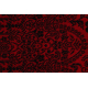 ORIENT 6039 Teppich burgund / schwarz Rahmen, Rosette, orientalisch, mit Fransen