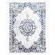 Tappeto ALLURE 1961 Ornamento, telaio - Strutturale, elegante, glamour bianca / blu