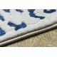 Tappeto ALLURE 1961 Ornamento, telaio - Strutturale, elegante, glamour bianca / blu