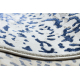 Tappeto ALLURE 1961 Ornamento, telaio - Strutturale, elegante, glamour bianca / blu