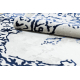 Tapis ALLURE 1961 Ornement, cadre - Structurel, élégant, glamour blanc / bleu