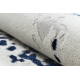 Tappeto ALLURE 1961 Ornamento, telaio - Strutturale, elegante, glamour bianca / blu