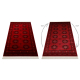 Dywan ORIENT 6871 bordo / czarny Ramka, klasyczny, ornament, z frędzlami 