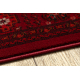 ORIENT 6871 Teppich burgund / schwarz Rahmen, klassisch, Ornament, mit Fransen