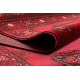 ORIENT 6871 Teppich burgund / schwarz Rahmen, klassisch, Ornament, mit Fransen