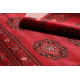 Dywan ORIENT 6871 bordo / czarny Ramka, klasyczny, ornament, z frędzlami 