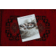 Dywan ORIENT 6871 bordo / czarny Ramka, klasyczny, ornament, z frędzlami 