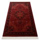 ORIENT Y307 carpet burgundy / black Frame, classic, ornament, with fringes