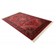 ORIENT Y307 carpet burgundy / black Frame, classic, ornament, with fringes