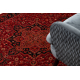 ORIENT Y307 carpet burgundy / black Frame, classic, ornament, with fringes
