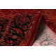 ORIENT Y307 carpet burgundy / black Frame, classic, ornament, with fringes