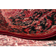 ORIENT Y307 carpet burgundy / black Frame, classic, ornament, with fringes