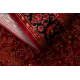 ORIENT Y307 carpet burgundy / black Frame, classic, ornament, with fringes