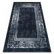 ANDRE 1010 covor lavabil Cadru vintage anti-alunecare - negru si alb