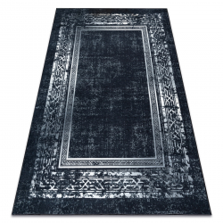 ANDRE 1010 washing carpet Frame vintage anti-slip - black / white 