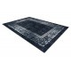 ANDRE 1010 covor lavabil Cadru vintage anti-alunecare - negru si alb